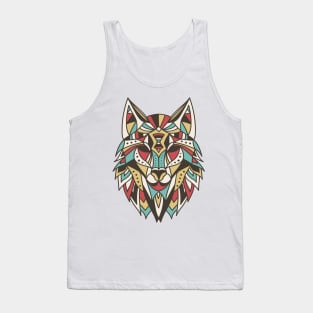 Colorful Wolf Design for Boys Men Girls Women Kids Tank Top